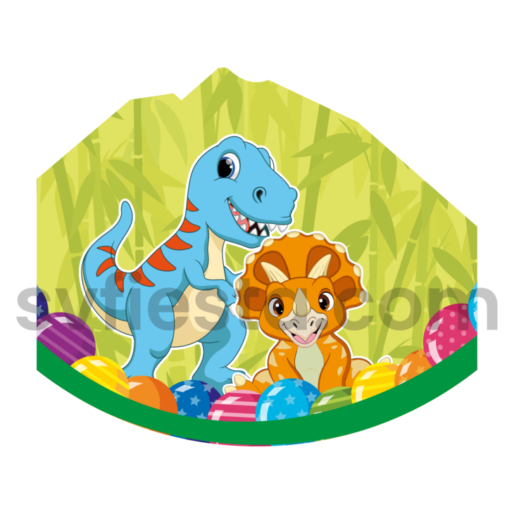 Gorro cumpleañero Dinosaurios Doc.