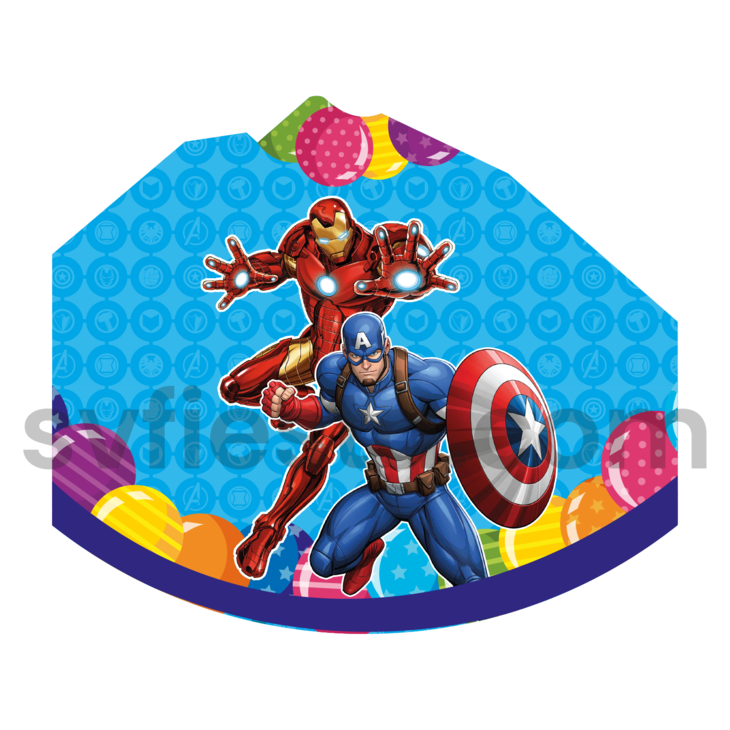 Gorro cumpleañero Avengers Doc.