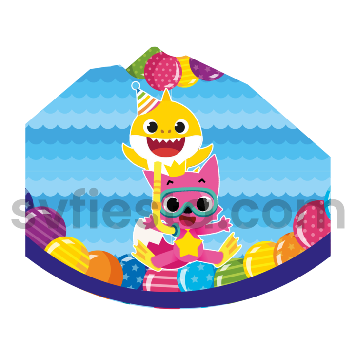 Gorro cumpleañero Baby Shark Doc.
