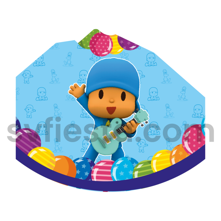 Gorro cumpleañero Pocoyo Doc.