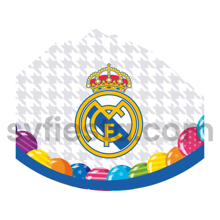 Gorro cumpleañero Real madrid Doc.