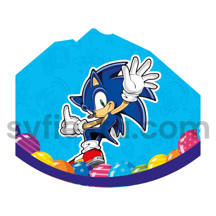 Gorro cumpleañero Sonic Doc.