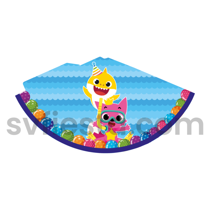 Gorro invitados Baby Shark