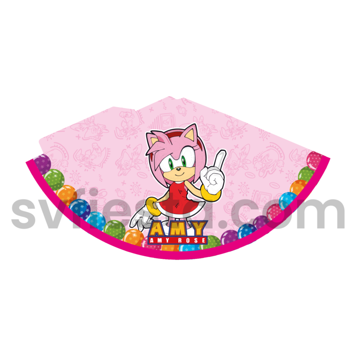 Gorro invitados Sonic niña