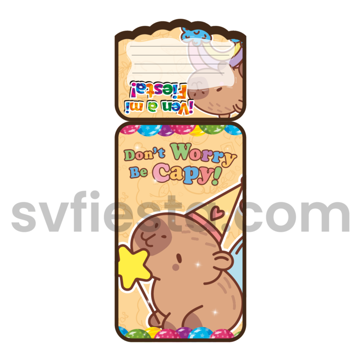 Tarjeta cumpleaños Capibara