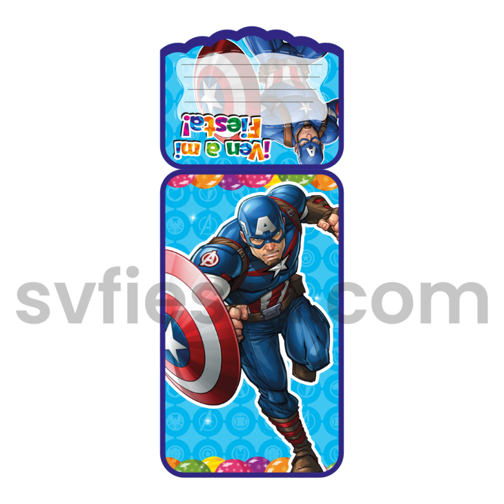 Tarjeta cumpleaños Capitan America