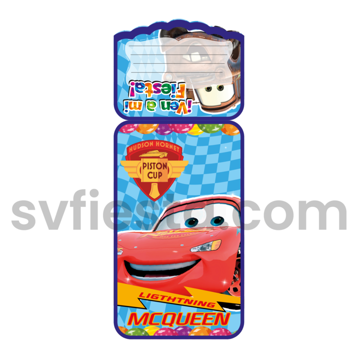 Tarjeta cumpleaños Cars