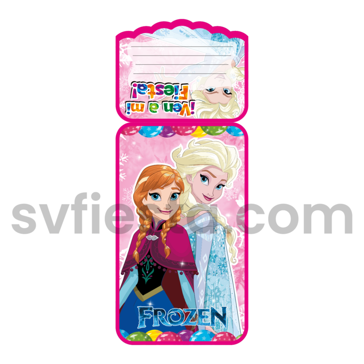 Tarjeta cumpleaños Frozen