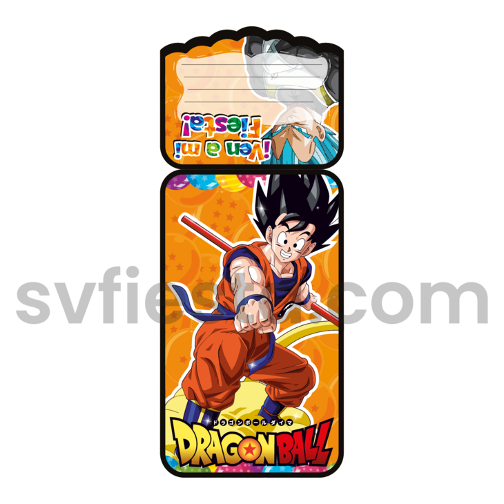 Tarjeta cumpleaños Goku