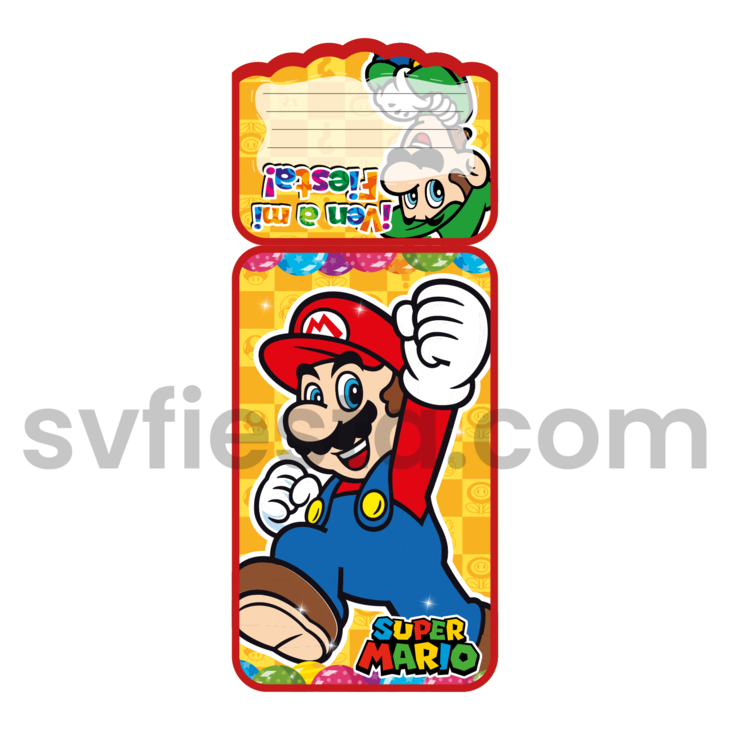 Tarjeta cumpleaños Mario