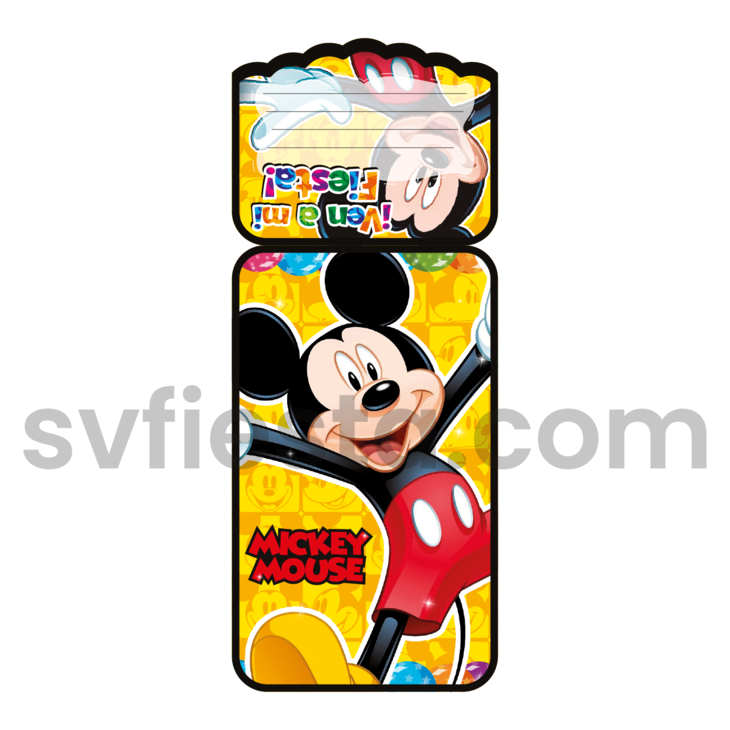 Tarjeta cumpleaños Mickey