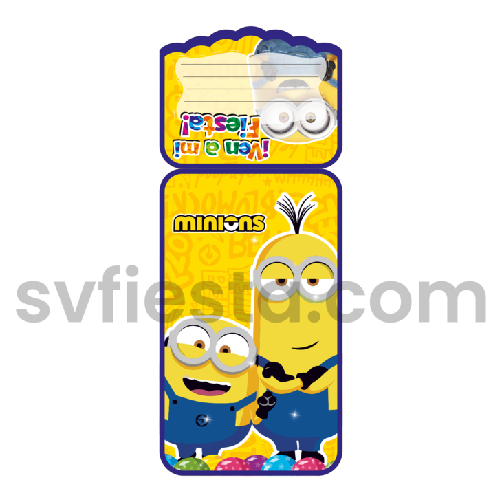 Tarjeta cumpleaños Minions