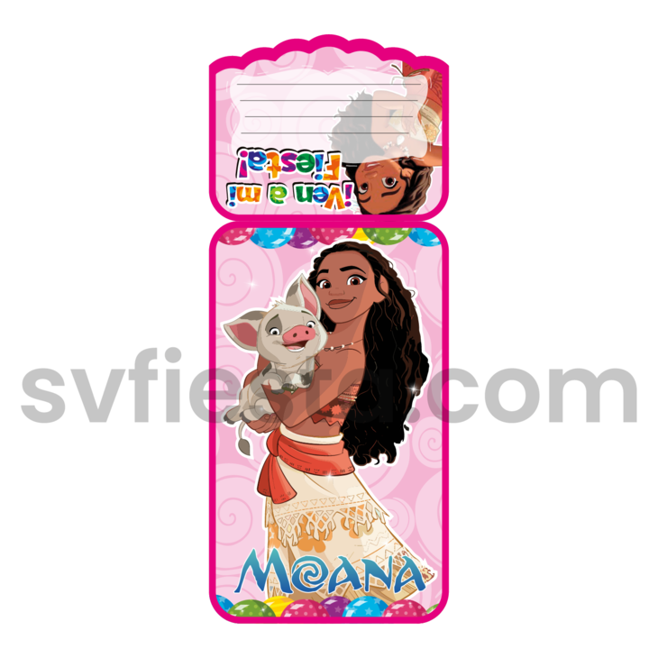Tarjeta cumpleaños Moana