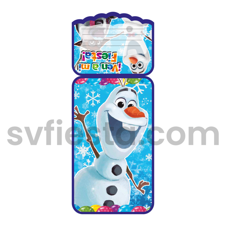 Tarjeta cumpleaños Olaf
