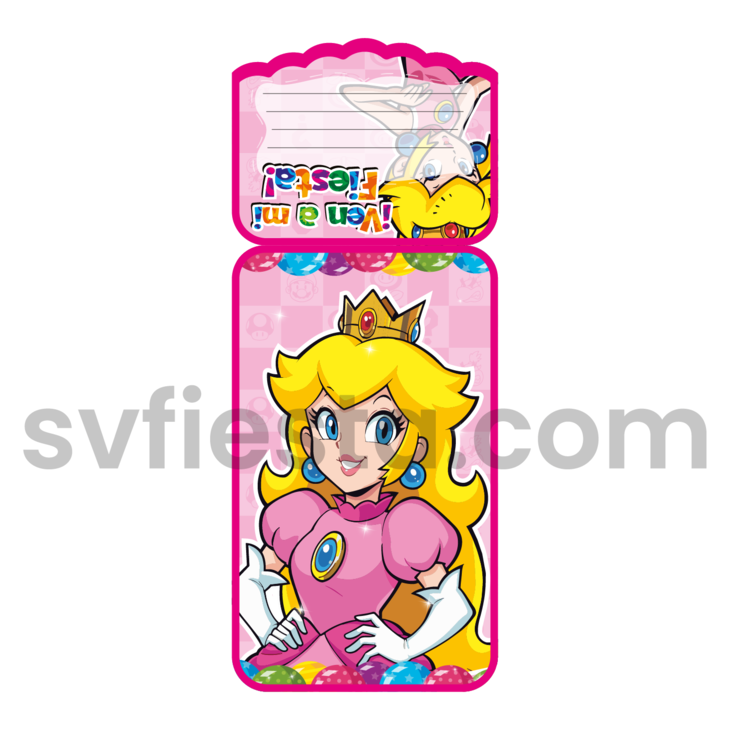 Tarjeta cumpleaños Peach
