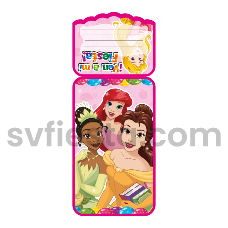 Tarjeta cumpleaños Princesas