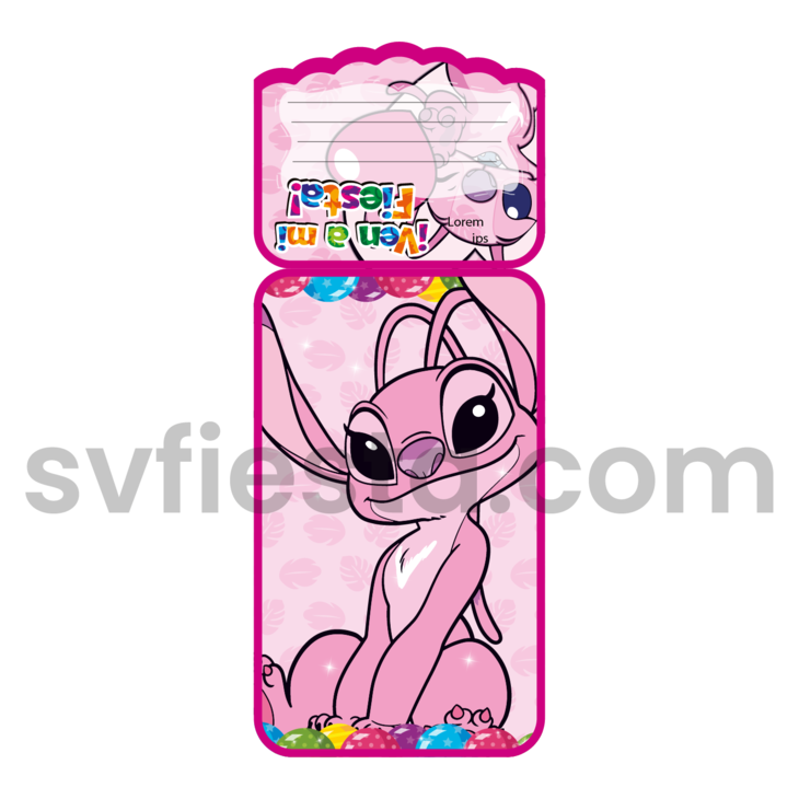 Tarjeta cumpleaños Stich niña