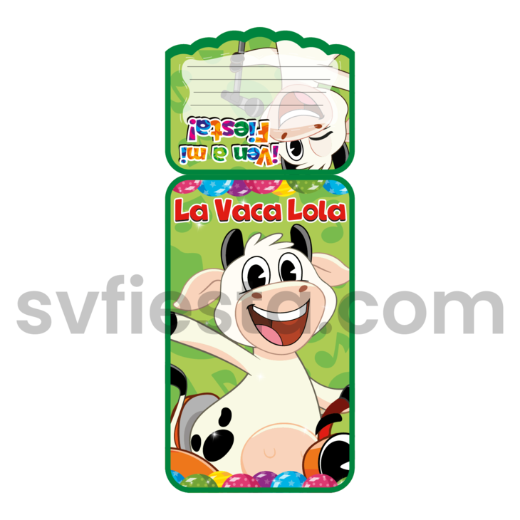 Tarjeta cumpleaños Vaca Lola