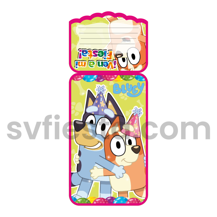 Tarjeta cumpleaños Bluey
